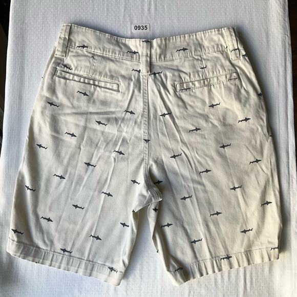Roebuck & Co. Men’s Casual Flat Front Khaki Shorts size 32, Ivory Off White - Picture 7 of 7